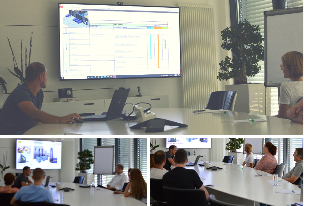 Internal product training for the sales team