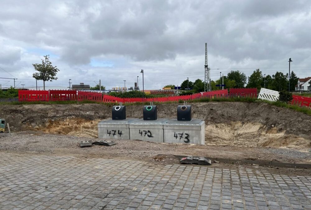 The first underground container collection system in the North Saxony region was supplied by H&G