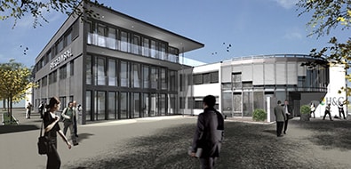 Neuer Verwaltungstrakt der Unternehmensgruppe Henrich