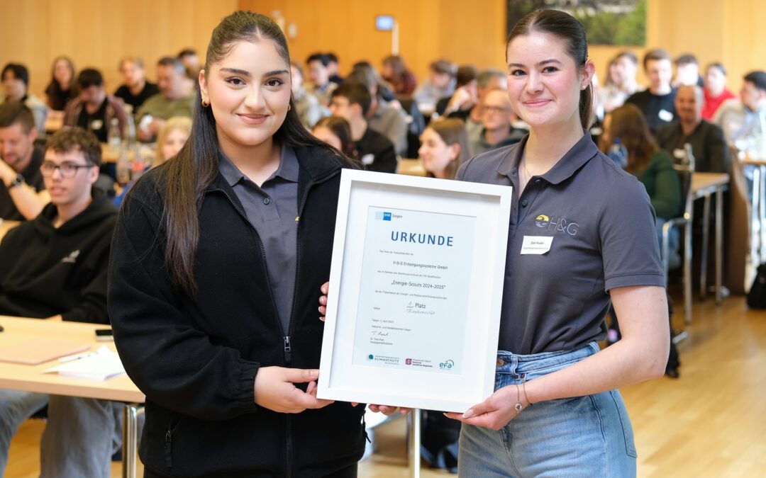 H&G-Auszubildende überzeugen als Energie-Scouts – Sonderpreis für Nachhaltigkeitsprojekt